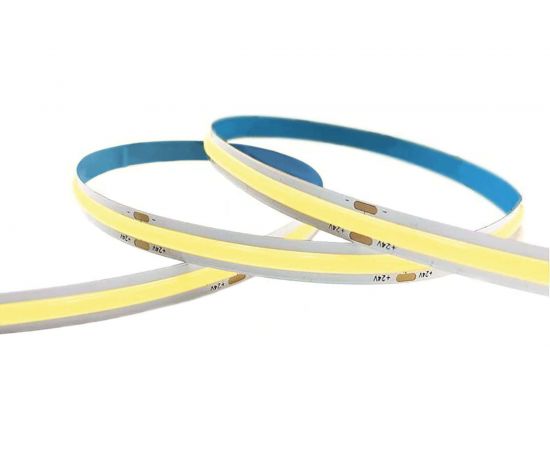 Светодиодная лента Apeyron 24В, 10Вт/м, COB, 528д/м, IP20, 900Лм/м, подложка 8мм, 5м, дневной белый 00-375 – изображение 2