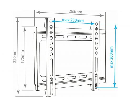 TV кронштейн Arm media STEEL 5 black 10156 – изображение 3