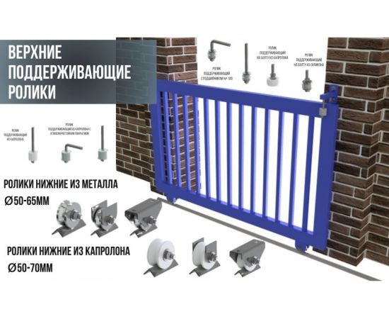 Ролик для ворот Rolik-Opt капролон, d.70 мм, под профильную трубу 40х40 мм К2715 – изображение 3