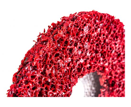 Диск зачистной Clean Strip Red 127х22 мм с фибровой оправкой BlackFox 12580 – изображение 3