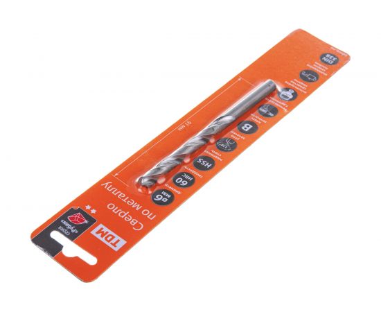 Сверло по металлу Рубин (6х91 мм; HSS; класс В, ц/х) TDM SQ1090-0107 – изображение 3