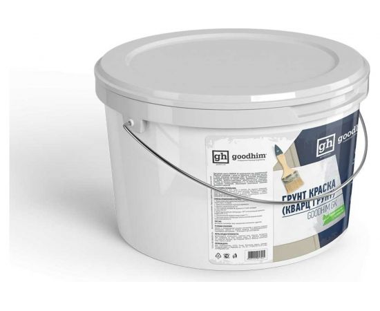 Грунт-краска кварц-грунт Goodhim GK 7кг 57945 – изображение 3