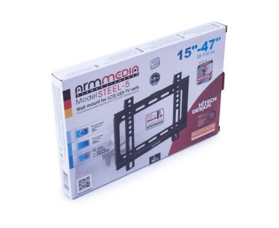 TV кронштейн Arm media STEEL 5 black 10156 – изображение 4