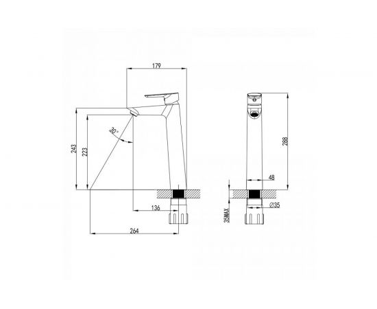 Смеситель для настольного умывальника IDDIS Cloud CLOSB01i01 – изображение 4
