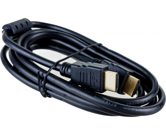 Кабель HDMI Cablexpert 1.8м v2.0 19M/19M черный позолоченные разъемы экран 2 ферритовые кольца пакет CCF2-HDMI4-6 – изображение 5