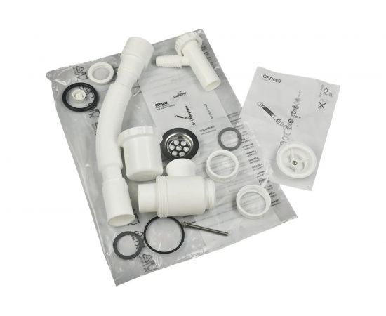 Итальянский сифон для умывальника WISENT с подводкой к стиральной машине WGER009 – изображение 7