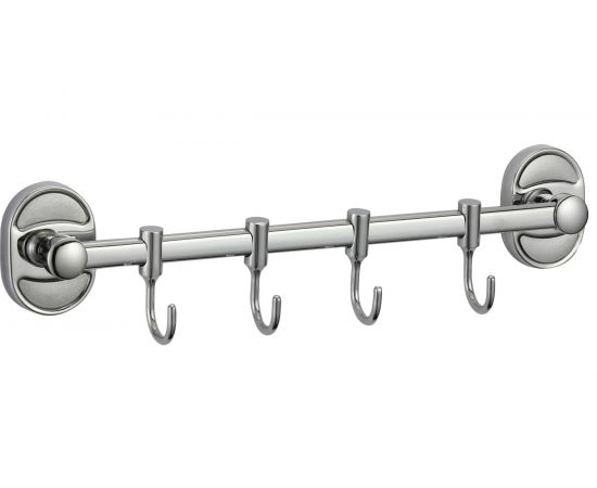 Планка с 4 крючками Savol хром S-008204 23197 