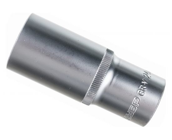 Головка торцовая удлиненная МАСТЕР (24 мм; 1/2""; Cr-V; FLANK) Зубр 27726-24 