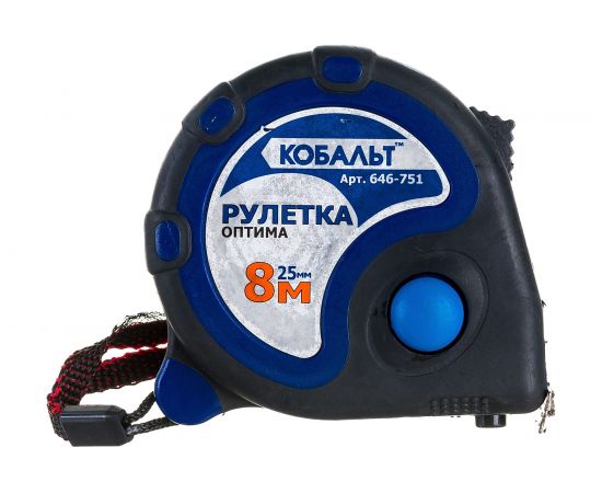 Рулетка Оптима (8м x 25мм) КОБАЛЬТ 646-751 
