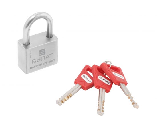 Навесной замок БУЛАТ ВС 3-С40 НС (нержавеющая сталь; 7 мм) 13987 