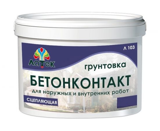 Сцепляющая грунтовка Латек "Бетонконтакт" 6 кг Л103 LAG011 