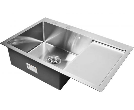 Кухонная мойка из нержавеющей стали WISENT 7851-L 78x51 см, с раздвижным коландером WS37851-L/W302644/WGER010 