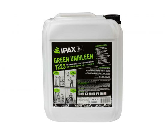 Очиститель и обезжириватель экологичный концентрат Green Unikleen 1223 10 кг IPAX GU1223-10 