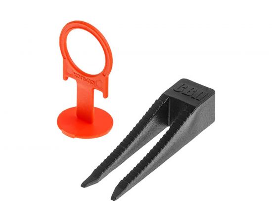 Система выравнивания плитки СВП зажим 40 шт + клин черный 40 шт STARTUL ST4305-40 