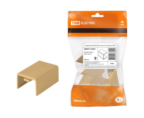 Соединитель TDM КМС 40x16 сосна 4 шт./комп. SQ0411-0254 