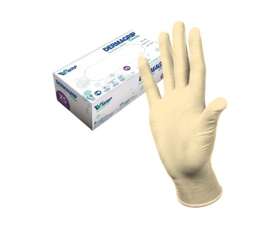Смотровые латексные перчатки DERMAGRIP CLASSIC 100 штук, размер XS CT0000000689 