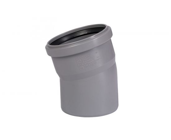 Канализационный отвод Ostendorf 90 мм, 15 градусов 114100 