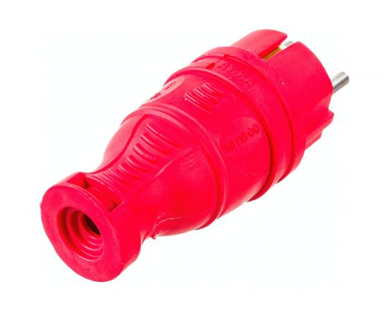 Прямая вилка AY-KA каучук с/з 16А IP44 красная 5511501 – изображение 2