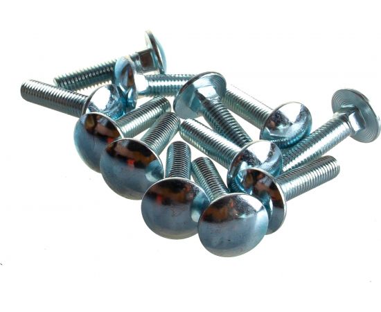 Мебельный болт КРЕП-КОМП цинк DIN603 8х35 пр.5,8 12шт бм835мф – изображение 2