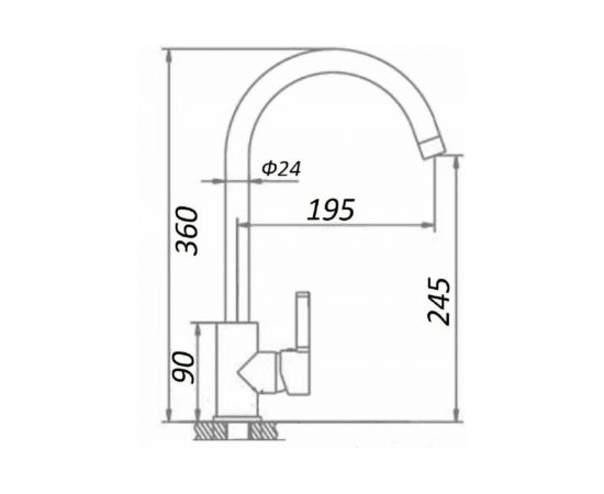 Смеситель для кухни WISENT 4998-3 – изображение 2