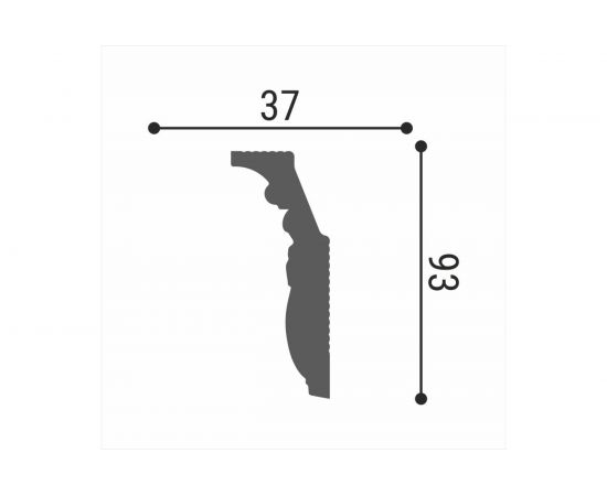 Потолочный плинтус Де-Багет Декор ДП 09/100 00-00001070 – изображение 2