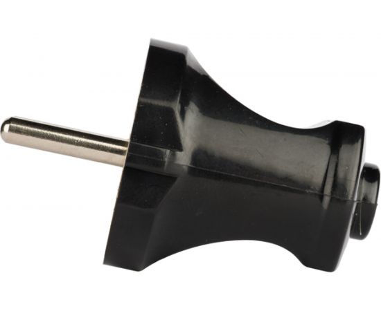 Прямая вилка без заземления EKF, черная 6А 250В AVP6-30 – изображение 2