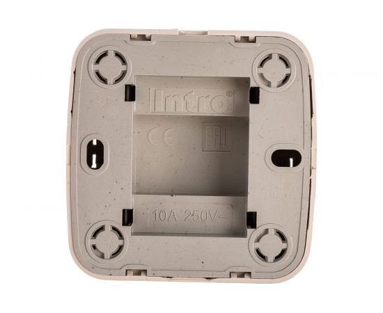 Выключатель Intro Polo 3-101-02 10A-250В, IP20, открытая установка, слоновая кость, Б0053526 – изображение 3