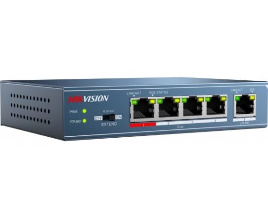 Коммутатор Hikvision Ethernet, PoE DS-3E0105P-E B УТ-00017186 – изображение 3