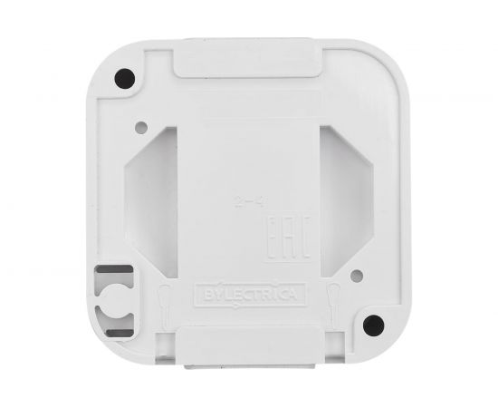 Выключатель Bylectrica 2-клавишный, открытая установка, 6А, проходной, IP54, серия ПРАЛЕСКА АКВА, белый, А6+6 10-873 – изображение 3