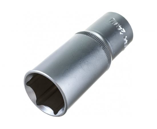 Головка торцовая удлиненная МАСТЕР (24 мм; 1/2""; Cr-V; FLANK) Зубр 27726-24 – изображение 3