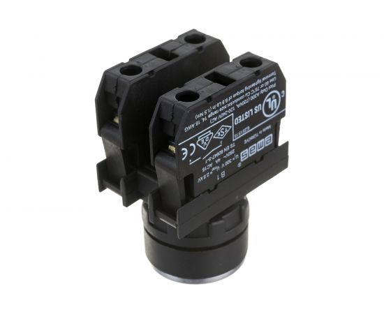 Нажимная кнопка Emas круглая зелёная, 1НО+1НЗ, серия B, 250В AC, 4А, 10шт. B102DY – изображение 3