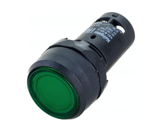 Кнопка Navigator NBI-B-09-G зеленая, с подсветкой, d22мм, 230В, NO+NC 82821 – изображение 3