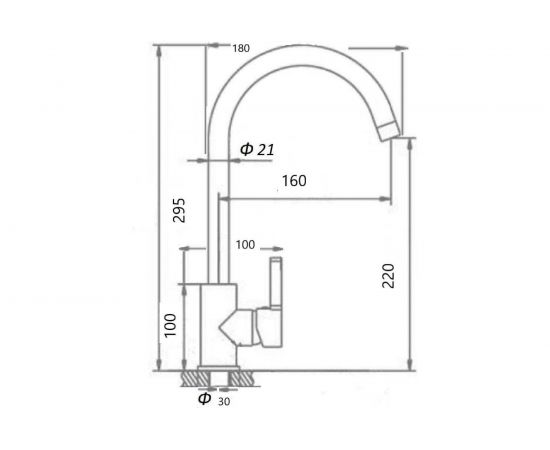 Смеситель для кухни WISENT WP40240 – изображение 4