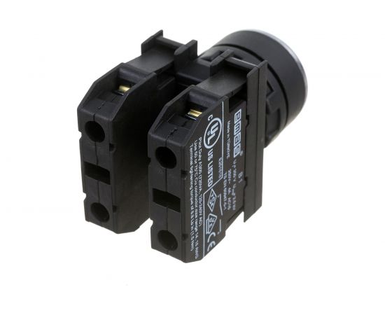 Нажимная кнопка Emas круглая зелёная, 1НО+1НЗ, серия B, 250В AC, 4А, 10шт. B102DY – изображение 4