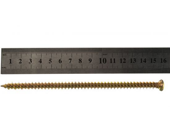 Оконные саморезы по бетону Саморезик 7.5х152 для окон рам, желтый цинк 50шт OSB-7.5х152-50 – изображение 4