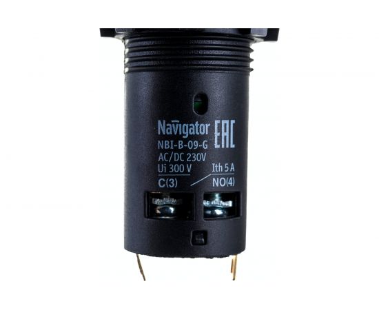 Кнопка Navigator NBI-B-09-G зеленая, с подсветкой, d22мм, 230В, NO+NC 82821 – изображение 5