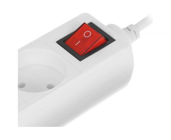 Сетевой удлинитель ФОТОН 10-23S, 2м, 3 розетки, 10А, с выключателем, Белый 24745 – изображение 5