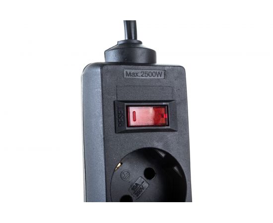 Удлинитель ExeGate EC-5-1.8B 5 евро с заземлением, 1.8м, выключатель с подсветкой, черный 279355 – изображение 5