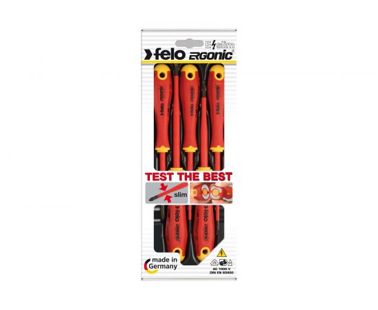 Набор диэлектрических отверток SL/PH E-Slim Felo Ergonic, 5 шт 41385198 – изображение 6