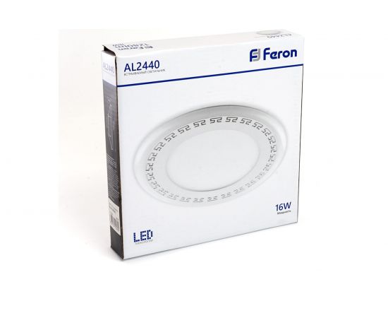 Встраиваемый светильник FERON светодиод 16W, 1280Lm, белый 4000К и синий, AL2440 29598 – изображение 8