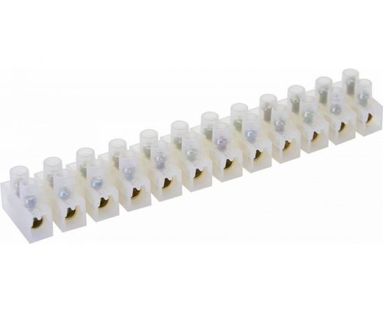 Клеммная винтовая колодка STEKKER линейка 12 штук, полиэтилен, LD227-10A DIY 39896 