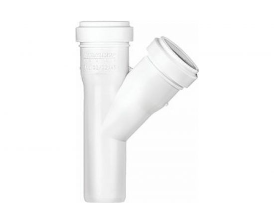 Тройник ООО МультиМирПласт 32/32/45 белый ТРК ВК 32/32/45 Б 