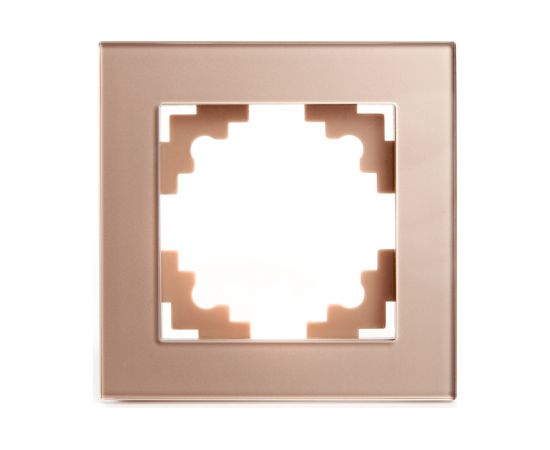 1-местная рамка STEKKER серия Катрин, GFR00-7001-02, шампань 39527 