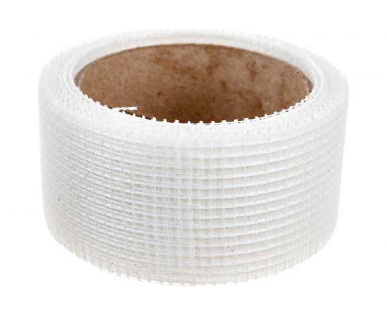 Строительная армирующая сетка GAVIAL самоклеящаяся сетка, серпянка для швов гипсокартона, ГОСТ, 45 мм х 20 м 00002444 