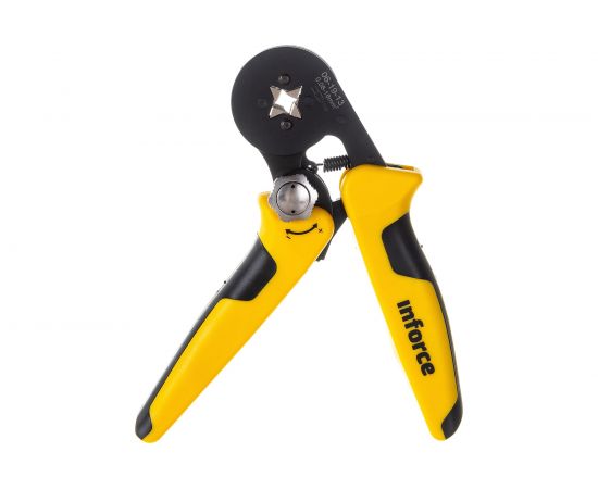 Квадратные пресс клещи Inforce с регулировочным винтом 0.2-16 мм2 06-19-13 