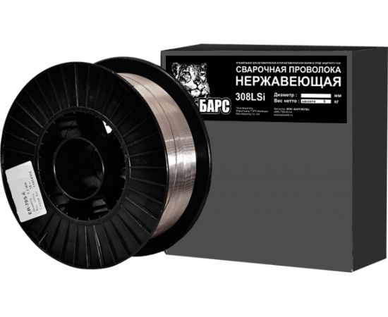 Проволока сварочная нержавеющая (1.0 мм; кассета 5 кг; СВ-08Х19Н9Т) 308LSi БАРС 