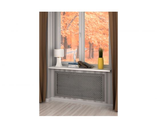 Экран для радиатора Стильный Дом Готико 120х60 см, дуб серый v545929 – изображение 2