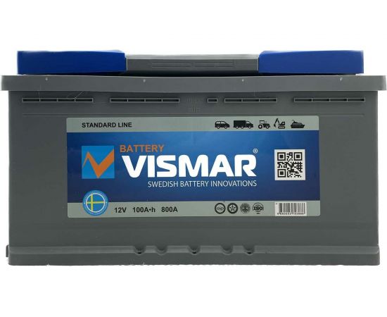АКБ VISMAR ST 6СТ-100 N L-1 800A 353/175/190 4660003793888 – изображение 2