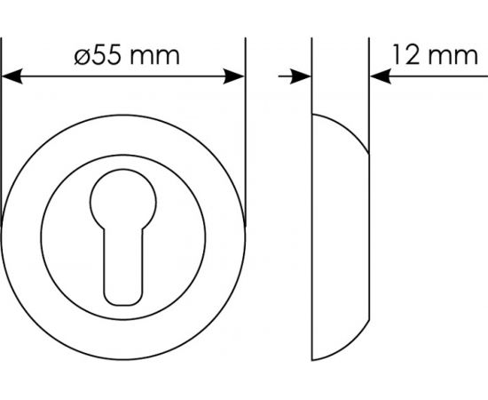 Накладка на ключевой цилиндр MORELLI цвет-белая эмаль/золото MH-KH-CLP W/PG 9011969 – изображение 2
