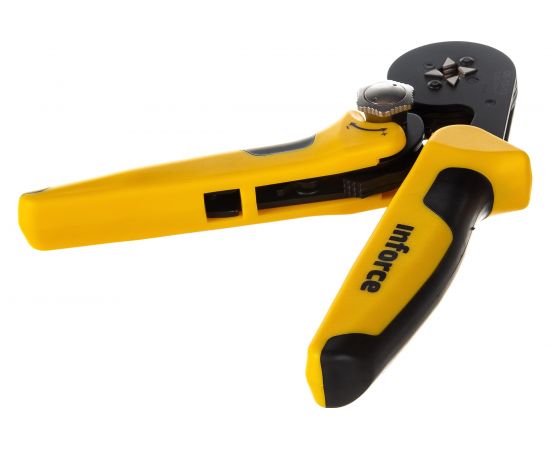 Квадратные пресс клещи Inforce с регулировочным винтом 0.2-16 мм2 06-19-13 – изображение 2